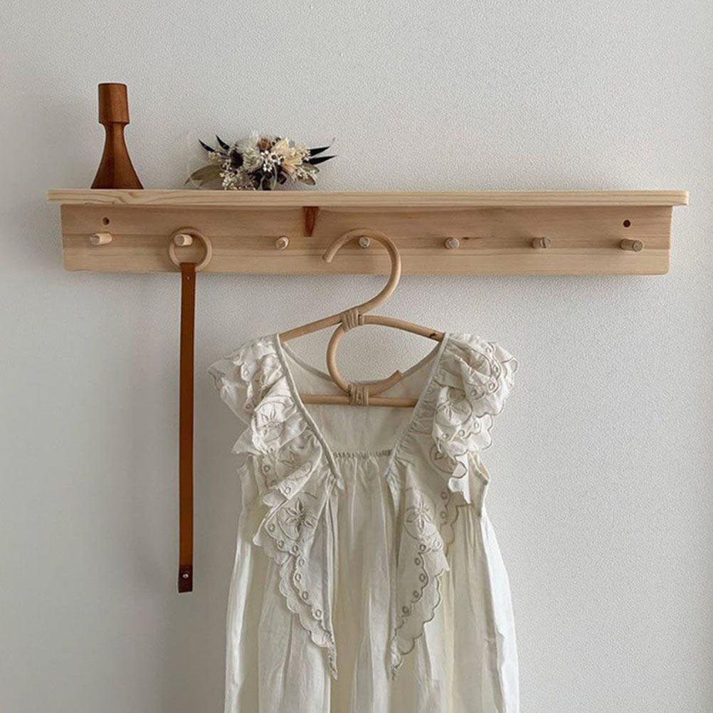 Baby Clothing Drying Rack - 1Pcs Rattan Kids Clothes Hanger Chic