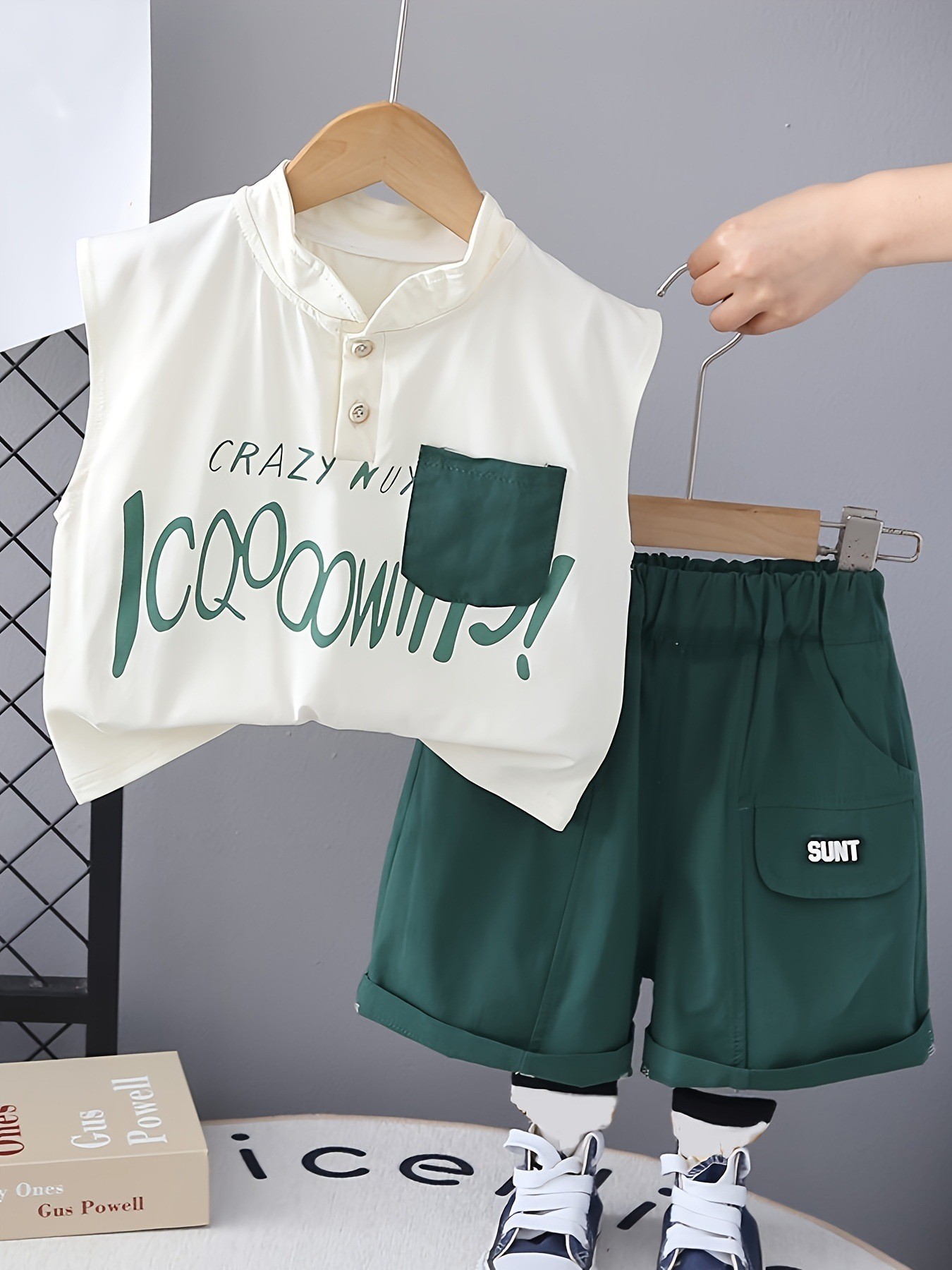 Baby Clothing Display Stand - Infant Boys Daily Two Piece Clothes